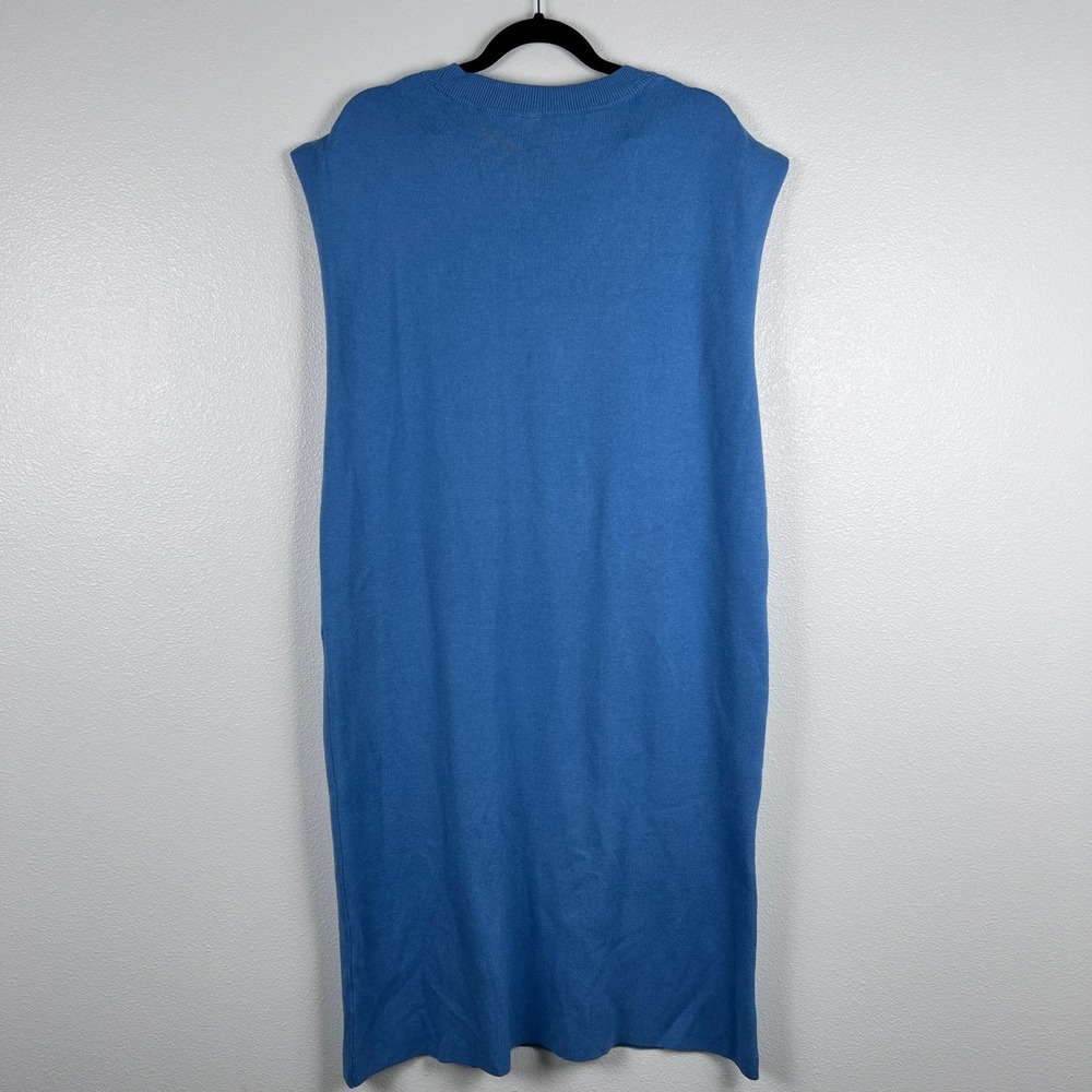 Anthropologie Maeve Women's Muscle Column Midi Dress Blue Sz 1X‎ - Picture 8 of 8